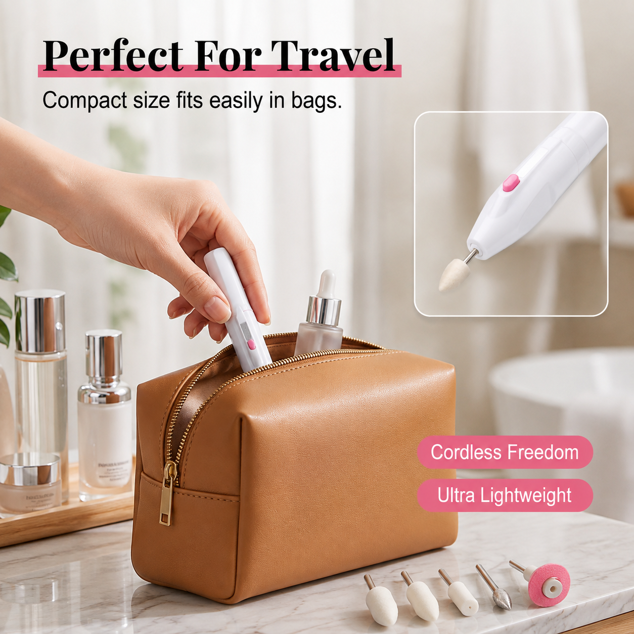 Professional Electric Nail Drill β Multi-Head & Digital Speed Control