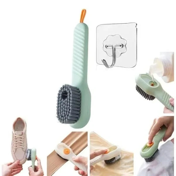 PressClean™ – Built-In Liquid Brush | Multi-Surface Use | Soft Bristles
