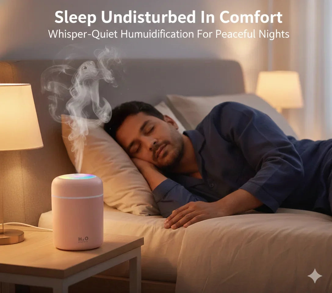 MiniMist Humidifier™–  Smart Humidifier | Mist + Ambient Light |  Daily Freshness